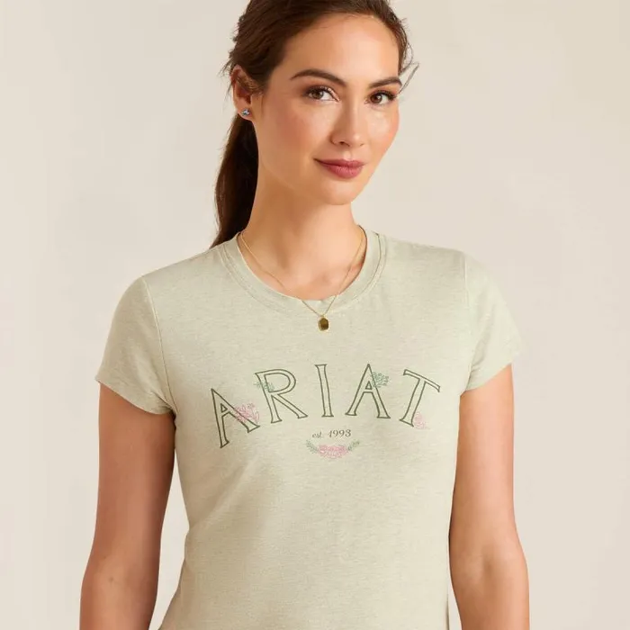 Women TShirts and Tops Ariat Posey TShirt Heather Laurel Green