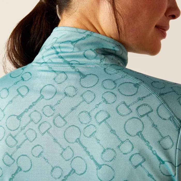 Women TShirts and Tops Ariat Prophecy 14 Zip Baselayer Arctic