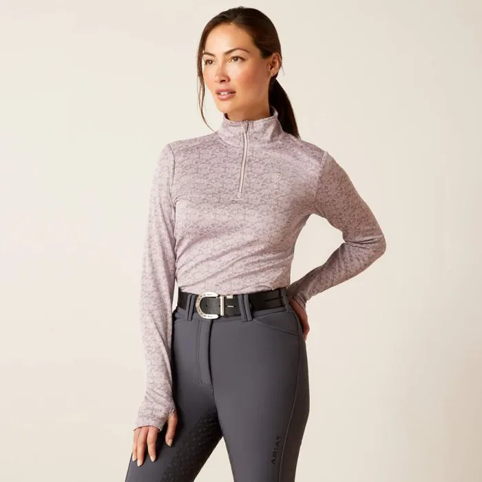 Women TShirts and Tops Ariat Prophecy 14 Zip Baselayer Quail