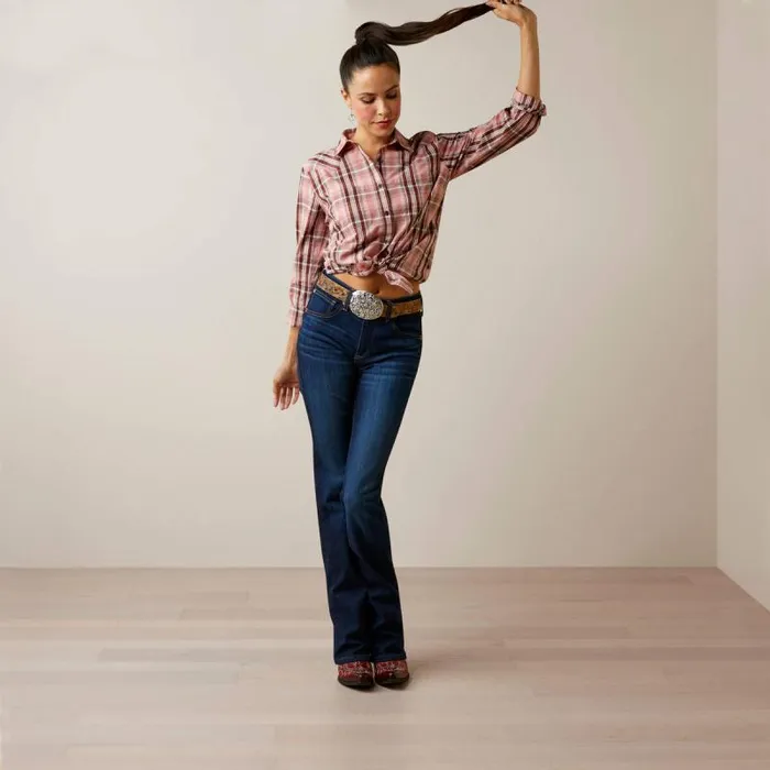 Women TShirts and Tops Ariat REAL Billie Rae Shirt Saguaro Plaid Women TShirts and Tops Ariat REAL Billie Rae Shirt Saguaro Plaid