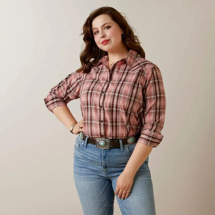 Women TShirts and Tops Ariat REAL Billie Rae Shirt Saguaro Plaid Women TShirts and Tops Ariat REAL Billie Rae Shirt Saguaro Plaid