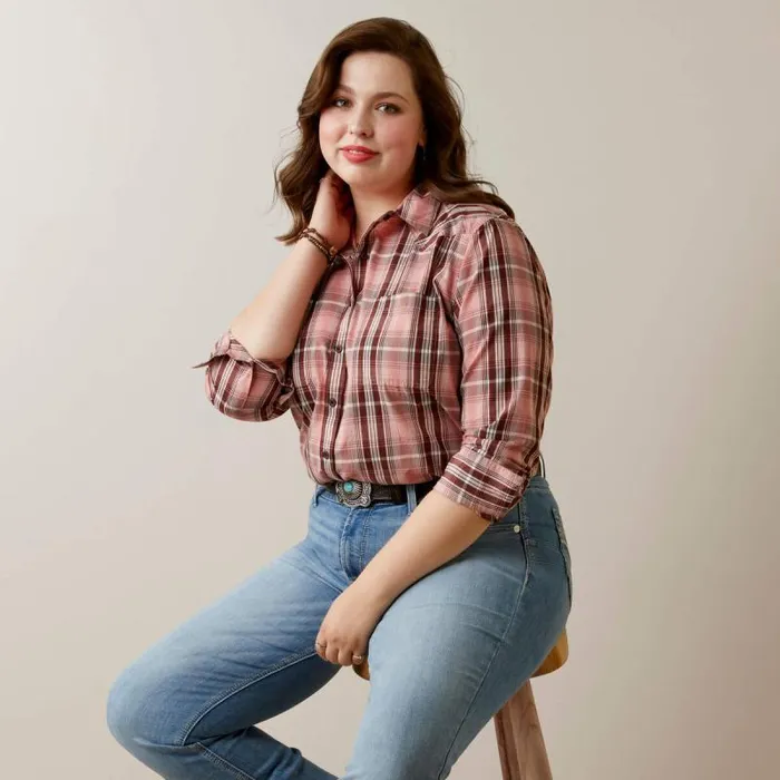 Women TShirts and Tops Ariat REAL Billie Rae Shirt Saguaro Plaid Women TShirts and Tops Ariat REAL Billie Rae Shirt Saguaro Plaid