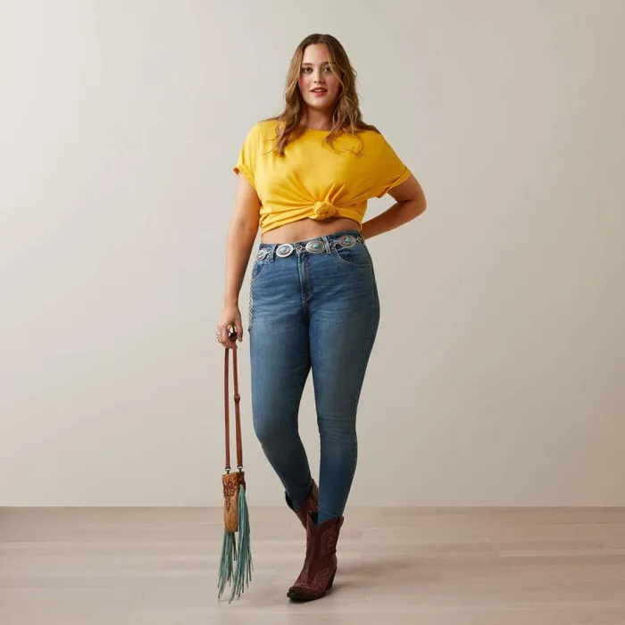 Women TShirts and Tops Ariat REAL Cool Cow Tee Yolk Yellow Women TShirts and Tops Ariat REAL Cool Cow Tee Yolk Yellow