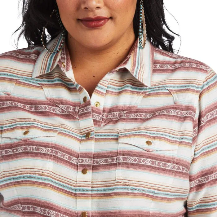 Women TShirts and Tops Ariat REAL Rosewood Shirt Rosewood Jacquard Women TShirts and Tops Ariat REAL Rosewood Shirt Rosewood Jacquard
