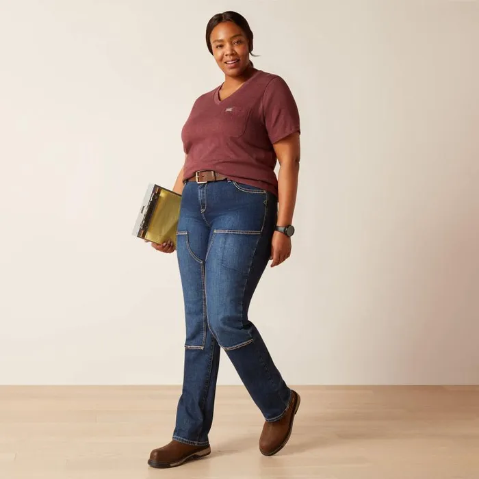 Women TShirts and Tops Ariat Rebar Cotton Strong American Rose TShirt Burgundy Heather Women TShirts and Tops Ariat Rebar Cotton Strong American Rose TShirt Burgundy Heather
