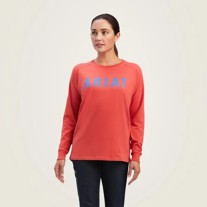 Women TShirts and Tops Ariat Rebar Cotton Strong Block TShirt Baked Apple True Navy Women TShirts and Tops Ariat Rebar Cotton Strong Block TShirt Baked Apple True Navy