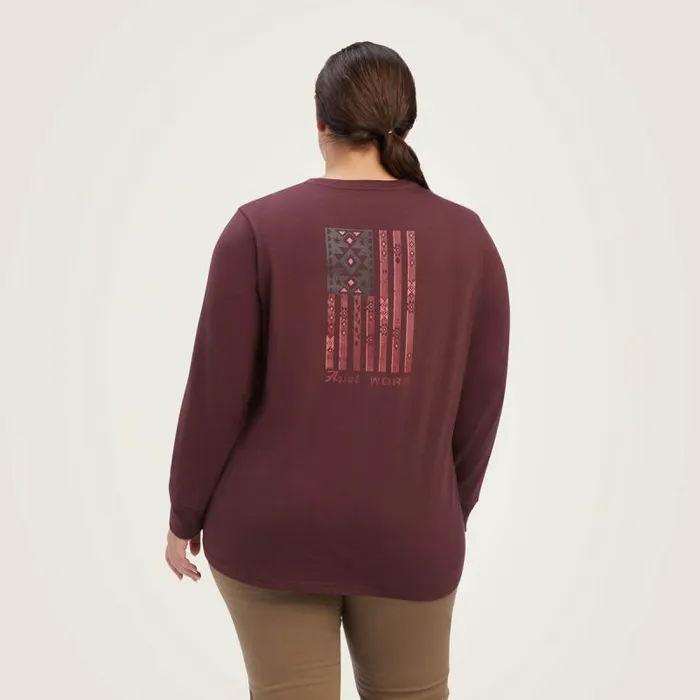Women TShirts and Tops Ariat Rebar Cotton Strong SouthWest Graphic TShirt Decadent Chocolate Women TShirts and Tops Ariat Rebar Cotton Strong SouthWest Graphic TShirt Decadent Chocolate