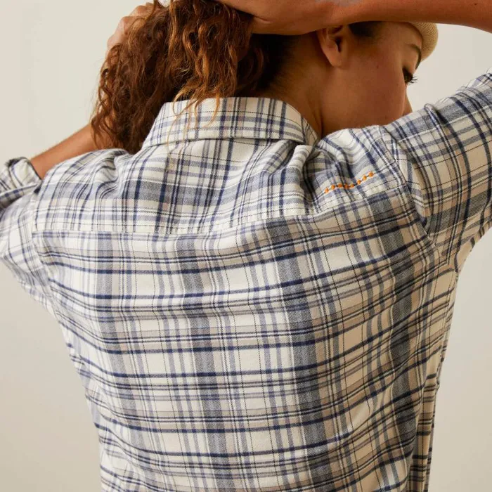 Women TShirts and Tops Ariat Rebar Flannel DuraStretch Work Shirt String Plaid