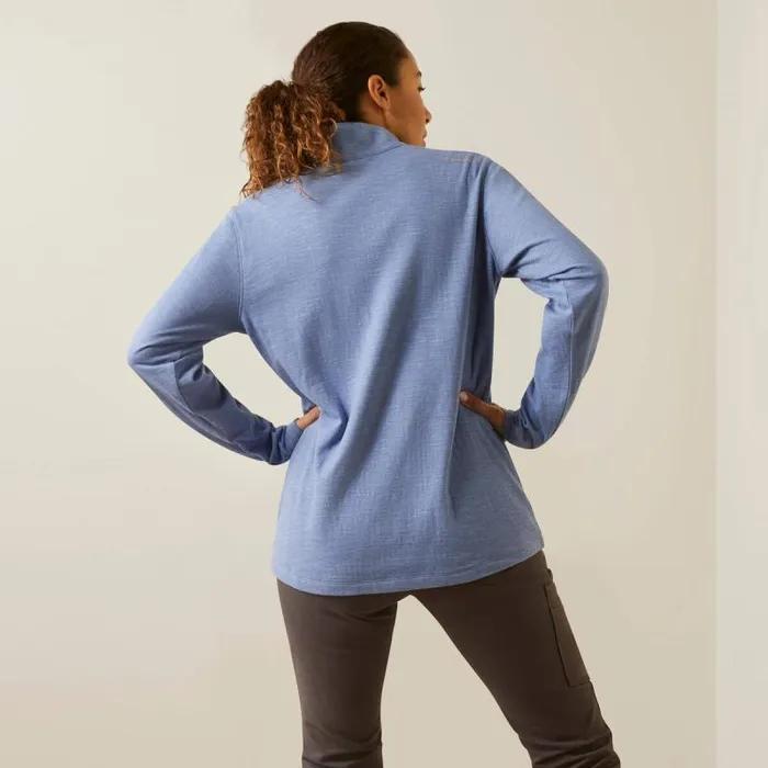 Women TShirts and Tops Ariat Rebar Foundation 14 Zip Shirt Colony Blue Women TShirts and Tops Ariat Rebar Foundation 14 Zip Shirt Colony Blue