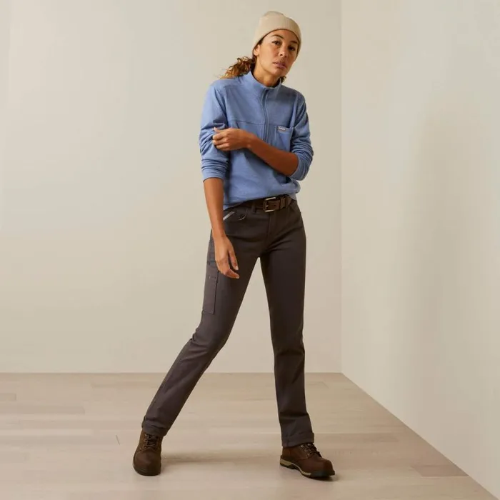Women TShirts and Tops Ariat Rebar Foundation 14 Zip Shirt Colony Blue Women TShirts and Tops Ariat Rebar Foundation 14 Zip Shirt Colony Blue