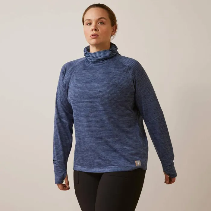 Women TShirts and Tops Ariat Rebar Gridwork Balaclava Baselayer Bjou Blue Women TShirts and Tops Ariat Rebar Gridwork Balaclava Baselayer Bjou Blue