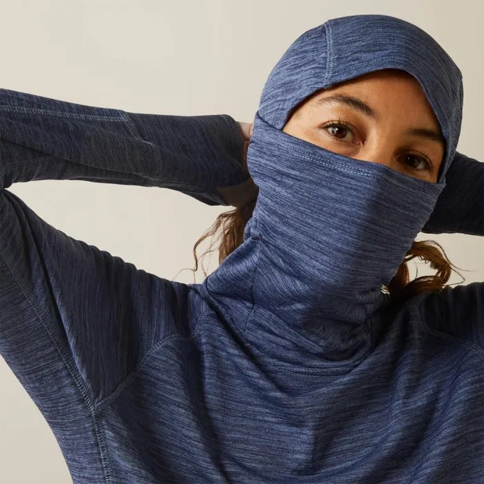 Women TShirts and Tops Ariat Rebar Gridwork Balaclava Baselayer Bjou Blue Women TShirts and Tops Ariat Rebar Gridwork Balaclava Baselayer Bjou Blue