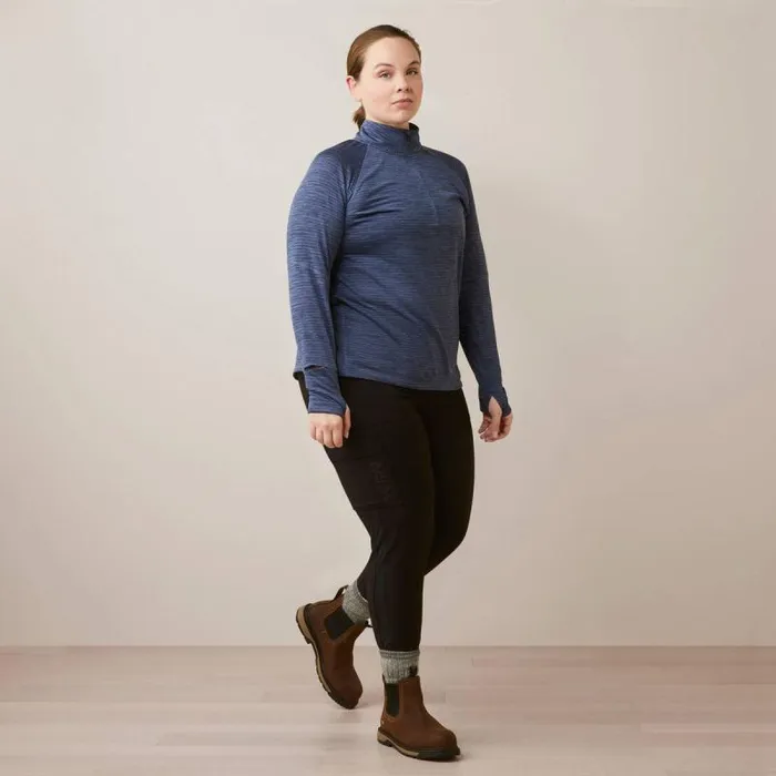 Women TShirts and Tops Ariat Rebar Gridwork Baselayer 14 Zip TShirt Bjou Blue Women TShirts and Tops Ariat Rebar Gridwork Baselayer 14 Zip TShirt Bjou Blue