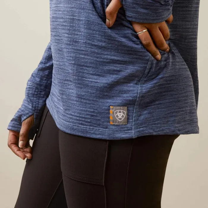 Women TShirts and Tops Ariat Rebar Gridwork Baselayer 14 Zip TShirt Bjou Blue Women TShirts and Tops Ariat Rebar Gridwork Baselayer 14 Zip TShirt Bjou Blue