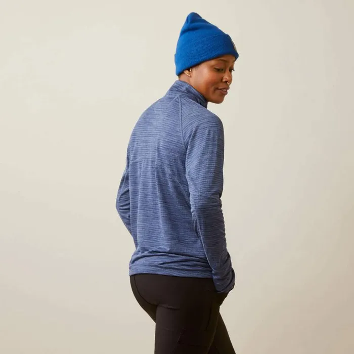 Women TShirts and Tops Ariat Rebar Gridwork Baselayer 14 Zip TShirt Bjou Blue Women TShirts and Tops Ariat Rebar Gridwork Baselayer 14 Zip TShirt Bjou Blue