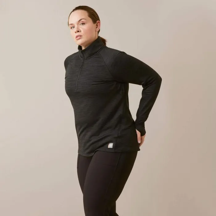 Women TShirts and Tops Ariat Rebar Gridwork Baselayer 14 Zip TShirt Black Women TShirts and Tops Ariat Rebar Gridwork Baselayer 14 Zip TShirt Black