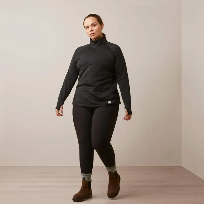 Women TShirts and Tops Ariat Rebar Gridwork Baselayer 14 Zip TShirt Black Women TShirts and Tops Ariat Rebar Gridwork Baselayer 14 Zip TShirt Black