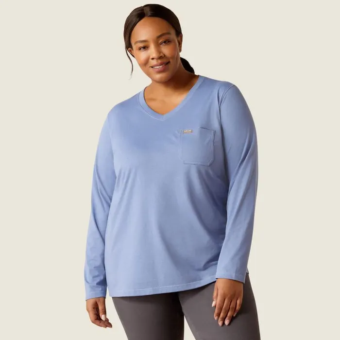 Women TShirts and Tops Ariat Rebar Workman Stars and Stripes Colony Blue Women TShirts and Tops Ariat Rebar Workman Stars and Stripes Colony Blue