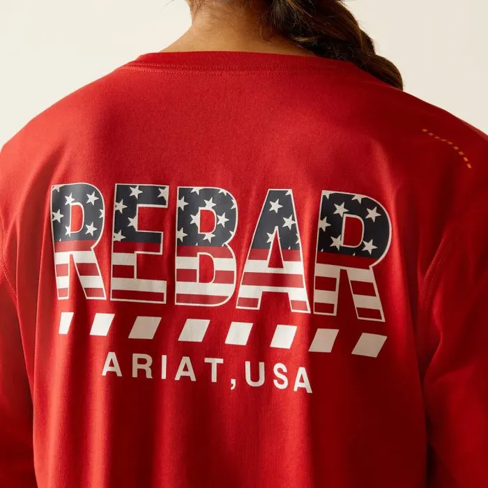 Women TShirts and Tops Ariat Rebar Workman Stars and Stripes Samba Women TShirts and Tops Ariat Rebar Workman Stars and Stripes Samba