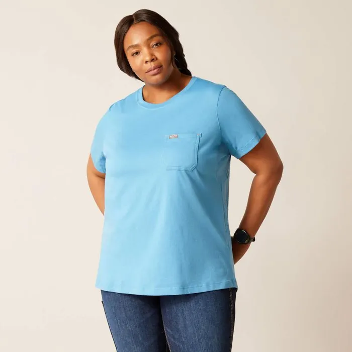 Women TShirts and Tops Ariat Rebar Workman Tool Flag TShirt Cendre Blue Women TShirts and Tops Ariat Rebar Workman Tool Flag TShirt Cendre Blue