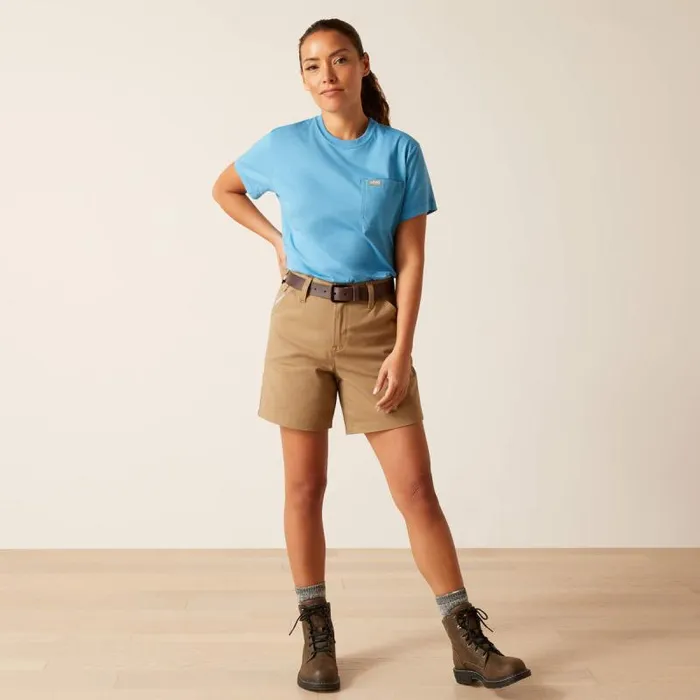 Women TShirts and Tops Ariat Rebar Workman Tool Flag TShirt Cendre Blue Women TShirts and Tops Ariat Rebar Workman Tool Flag TShirt Cendre Blue