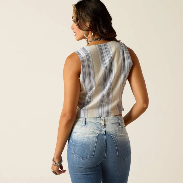 Women TShirts and Tops Ariat Rhett Vest Sky Stripe Women TShirts and Tops Ariat Rhett Vest Sky Stripe