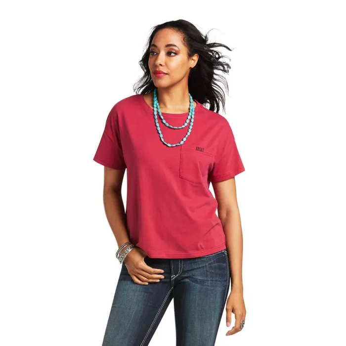 Women TShirts and Tops Ariat Rodeo Show Tee Red Bud