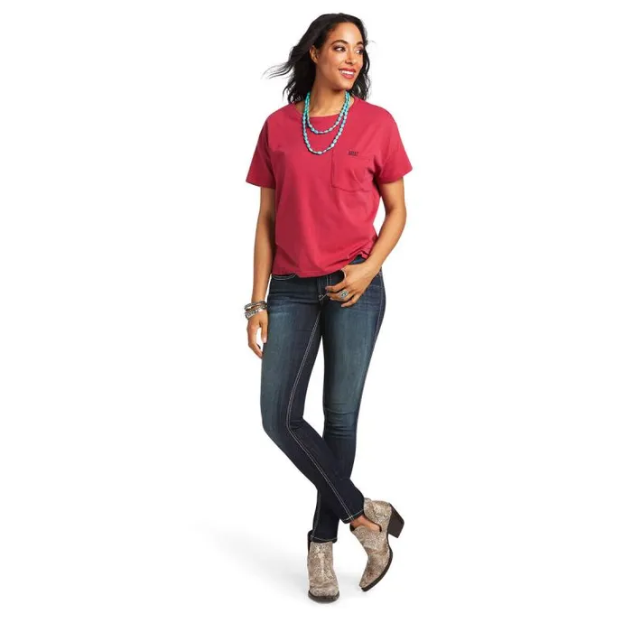 Women TShirts and Tops Ariat Rodeo Show Tee Red Bud