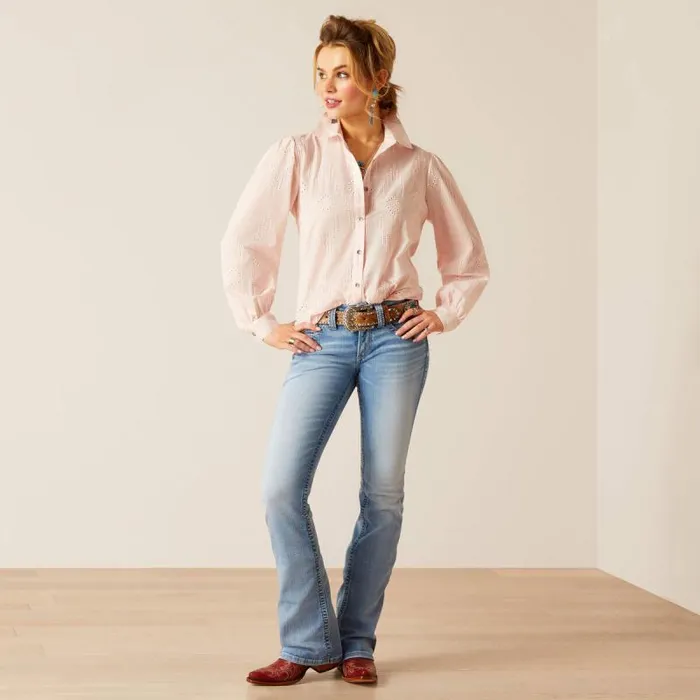 Women TShirts and Tops Ariat Romantic Shirt Icy Pink Women TShirts and Tops Ariat Romantic Shirt Icy Pink