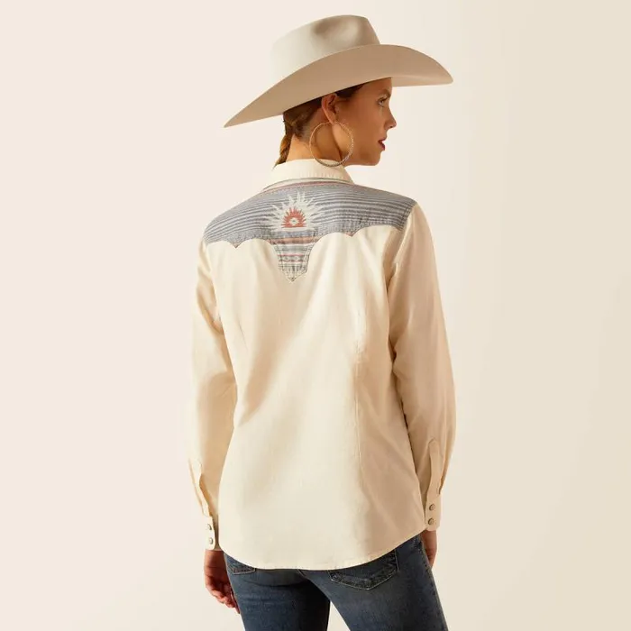 Women TShirts and Tops Ariat Sendero Serape Shirt Serapeturtledove Women TShirts and Tops Ariat Sendero Serape Shirt Serapeturtledove