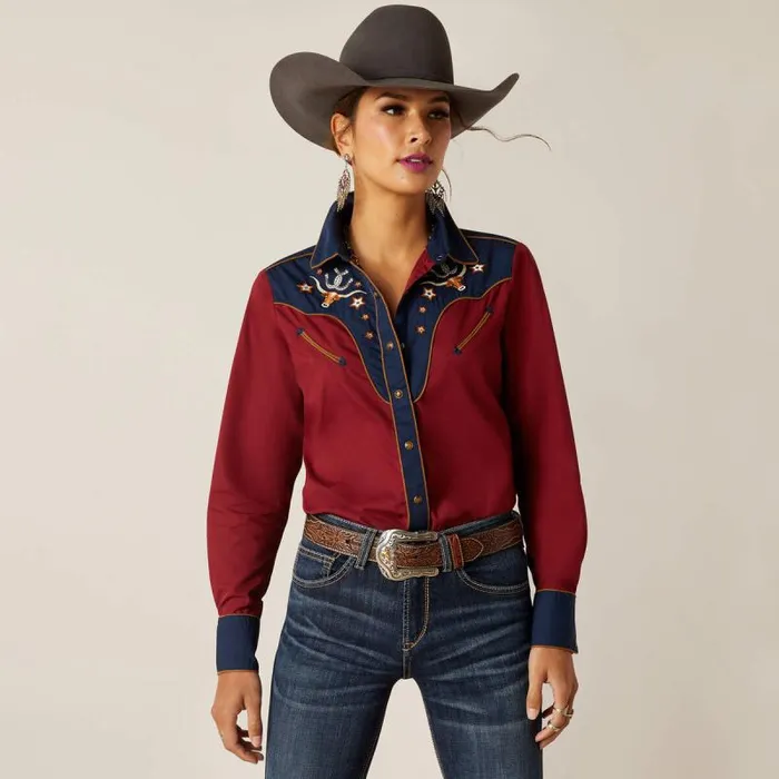 Women TShirts and Tops Ariat Sissy Shirt Rubaiyatnavy