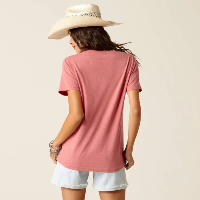 Women TShirts and Tops Ariat Souvenir TShirt Garnet Heather