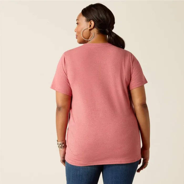 Women TShirts and Tops Ariat Souvenir TShirt Garnet Heather