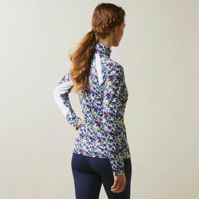 Women TShirts and Tops Ariat Sunstopper 20 14 Zip Baselayer Blue Camo Floral Women TShirts and Tops Ariat Sunstopper 20 14 Zip Baselayer Blue Camo Floral