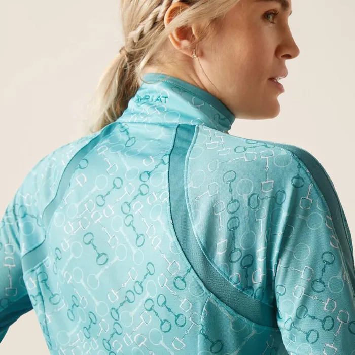 Women TShirts and Tops Ariat Sunstopper 30 14 Zip Baselayer Marine Blue Bit Women TShirts and Tops Ariat Sunstopper 30 14 Zip Baselayer Marine Blue Bit