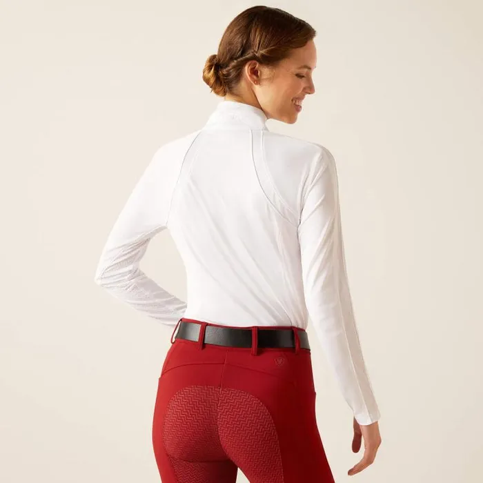 Women TShirts and Tops Ariat Sunstopper 30 14 Zip Baselayer White Women TShirts and Tops Ariat Sunstopper 30 14 Zip Baselayer White