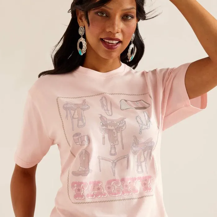 Women TShirts and Tops Ariat Tacky TShirt Blushing Rose Women TShirts and Tops Ariat Tacky TShirt Blushing Rose