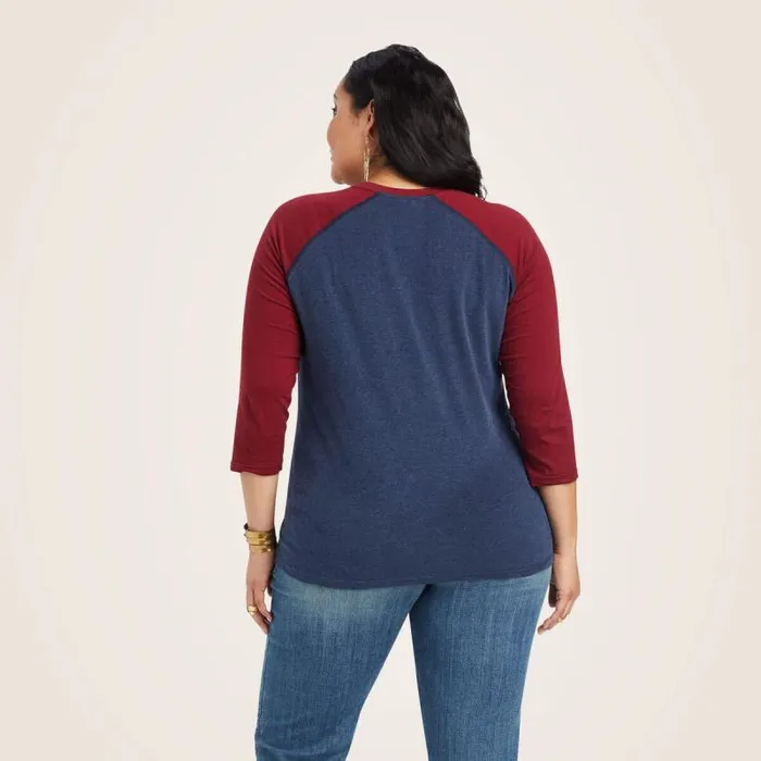 Women TShirts and Tops Ariat Thunderbird Chimayo Navy Heatherrubiyat Women TShirts and Tops Ariat Thunderbird Chimayo Navy Heatherrubiyat