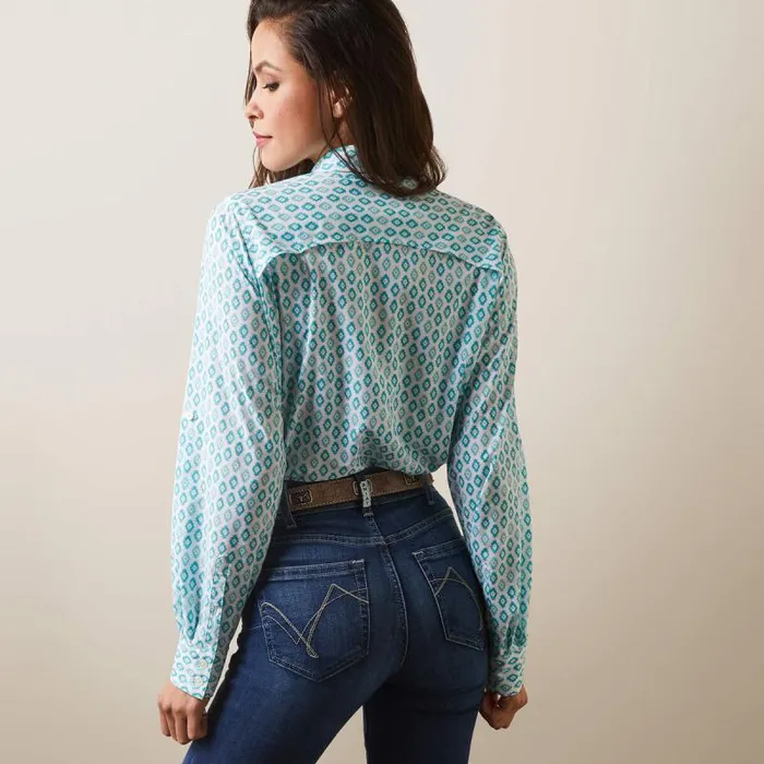 Women TShirts and Tops Ariat VentTEK Stretch Shirt Sea Breeze Print Women TShirts and Tops Ariat VentTEK Stretch Shirt Sea Breeze Print