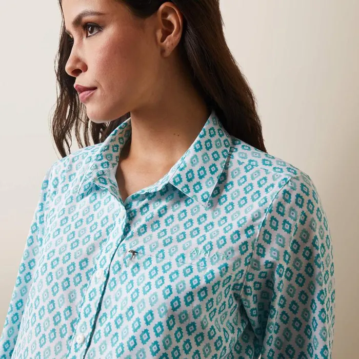 Women TShirts and Tops Ariat VentTEK Stretch Shirt Sea Breeze Print Women TShirts and Tops Ariat VentTEK Stretch Shirt Sea Breeze Print