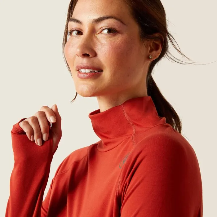 Women TShirts and Tops Ariat Venture Baselayer Red Ochre Women TShirts and Tops Ariat Venture Baselayer Red Ochre