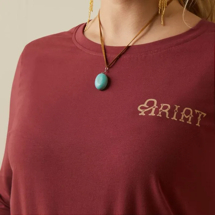 Women TShirts and Tops Ariat Wear The Brand Tee Burnt Russet Women TShirts and Tops Ariat Wear The Brand Tee Burnt Russet