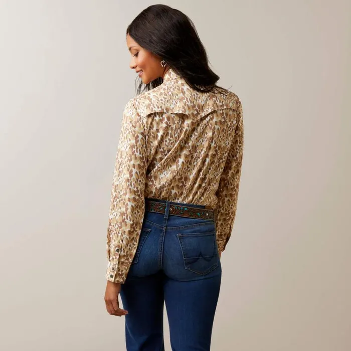Women TShirts and Tops Ariat Western VentTEK Stretch Shirt Sophia Leopard Print Women TShirts and Tops Ariat Western VentTEK Stretch Shirt Sophia Leopard Print