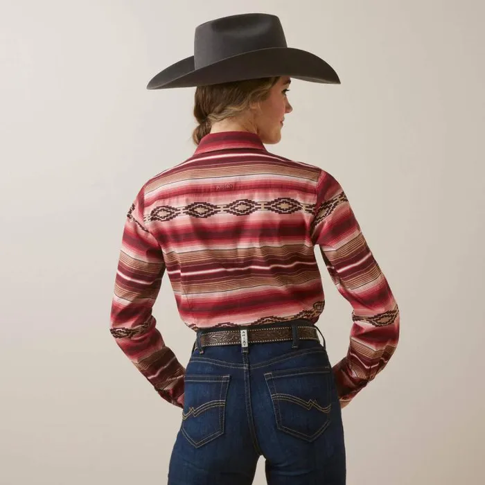 Women TShirts and Tops Ariat Wrinkle Resist Team Kirby Stretch Shirt Blushing Serape Women TShirts and Tops Ariat Wrinkle Resist Team Kirby Stretch Shirt Blushing Serape