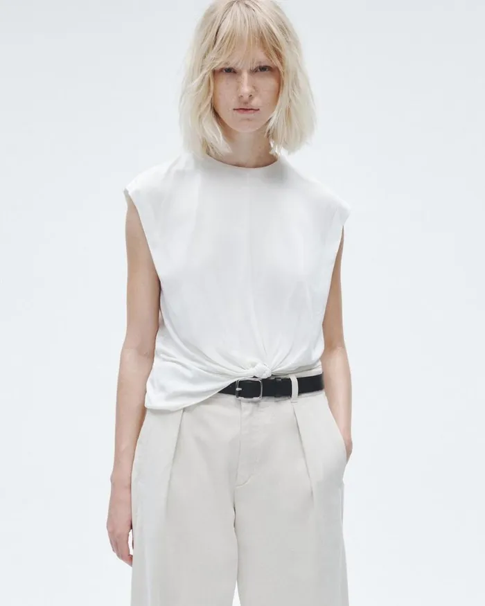 Women TShirts Rag 038 Bone Jenna Tee Ivory