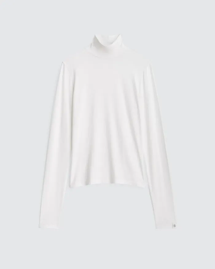 Women TShirts Rag 038 Bone Luca Turtleneck White