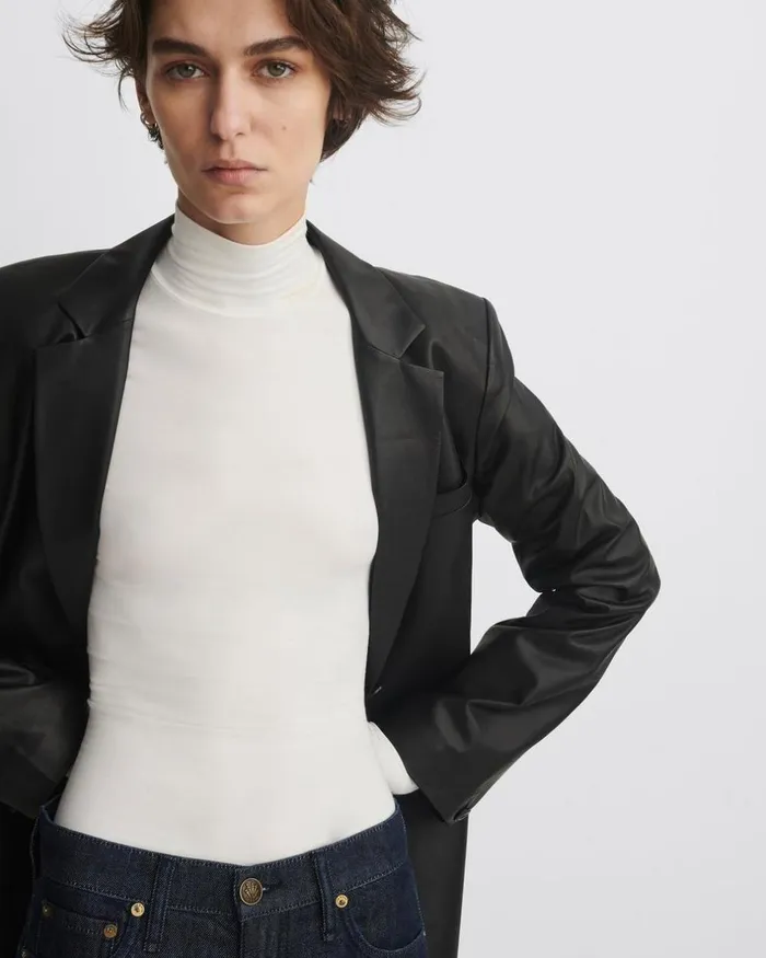Women TShirts Rag 038 Bone Luca Turtleneck White
