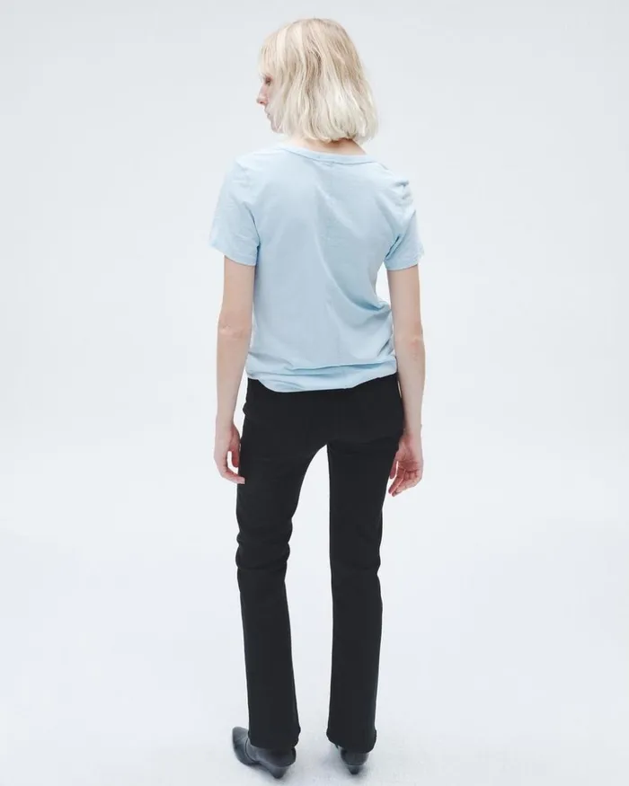 Women TShirts Rag 038 Bone The Slub Vee Raindrop