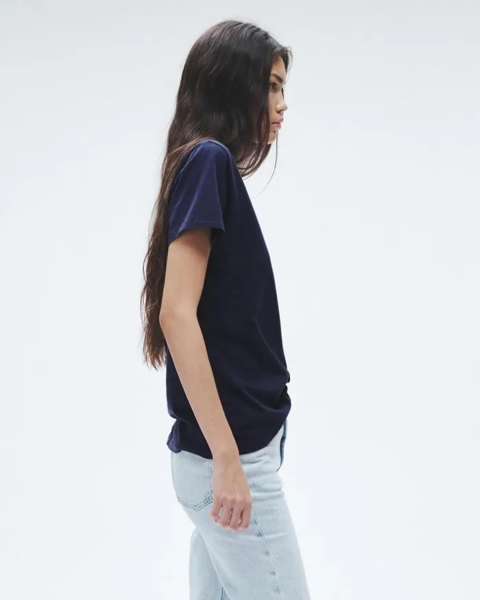 Women TShirts Rag 038 Bone The Slub Vee Salute