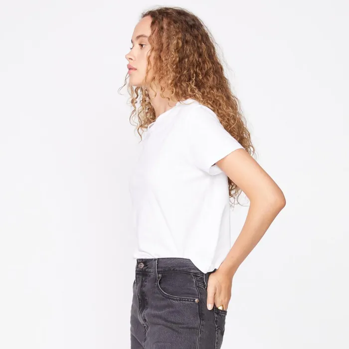 Women Tees MONROW 50039s Vintage Tee White